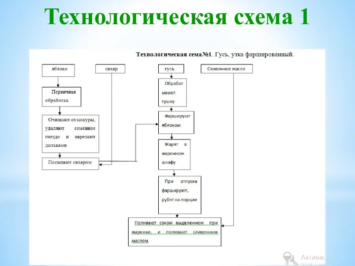 Технологическая схема 1