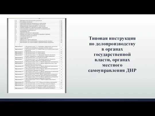 Типовая инструкция по делопроизводству в органах государственной власти, органах местного самоуправления ДНР