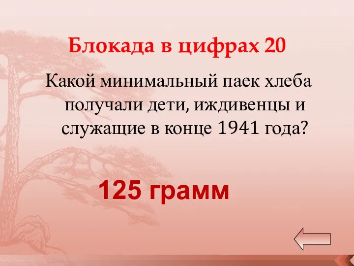 Блокада в цифрах 20 Какой минимальный паек хлеба получали дети, иждивенцы и