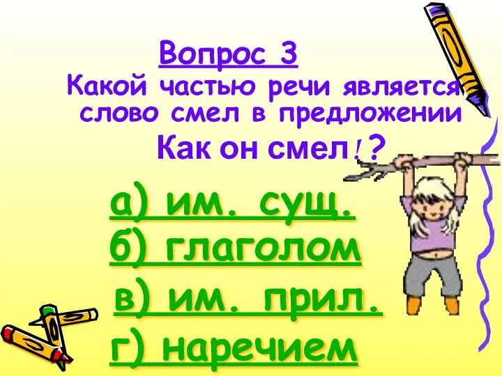 Какой частью речи является слово смел в предложении Как он смел! ?