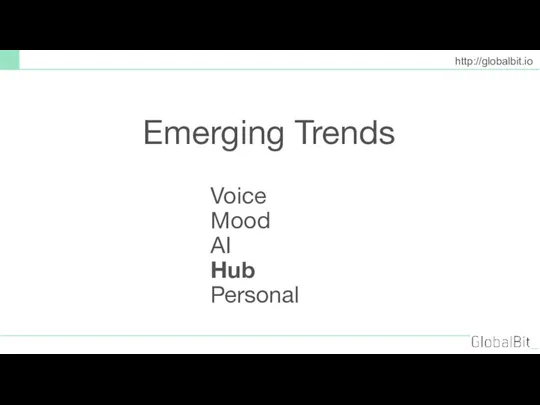 Voice Mood AI Hub Personal http://globalbit.io Emerging Trends