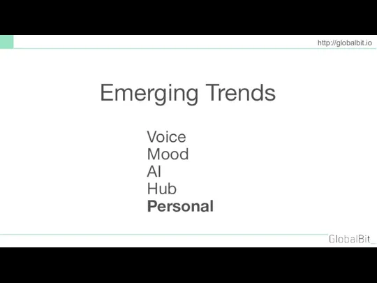 Voice Mood AI Hub Personal http://globalbit.io Emerging Trends