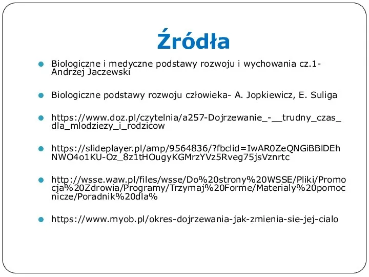 Źródła Biologiczne i medyczne podstawy rozwoju i wychowania cz.1- Andrzej Jaczewski Biologiczne