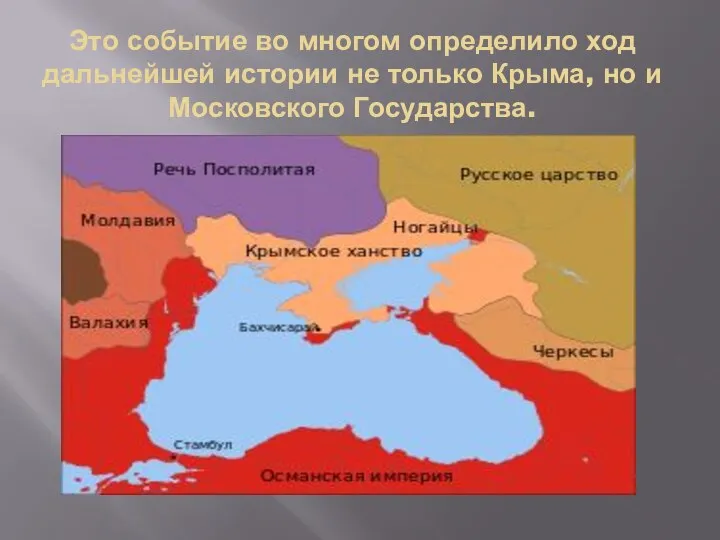 Это событие во многом определило ход дальнейшей истории не только Крыма, но и Московского Государства.