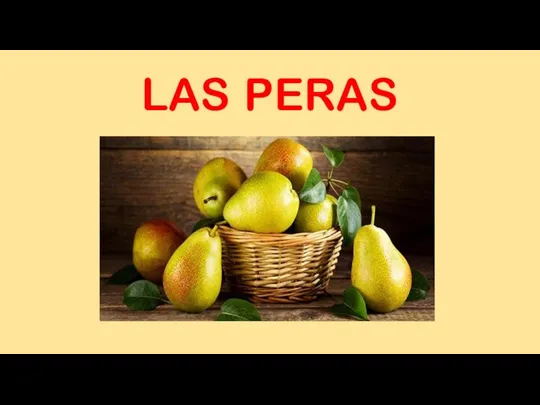 LAS PERAS