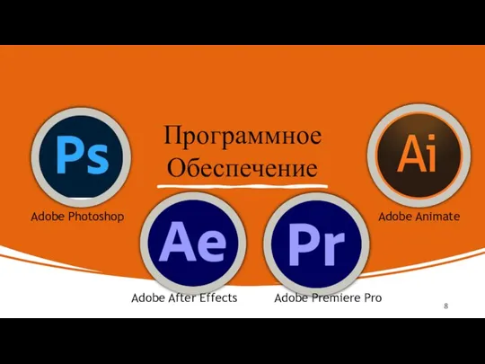 Программное Обеспечение Adobe Photoshop Adobe After Effects Adobe Animate Adobe Premiere Pro