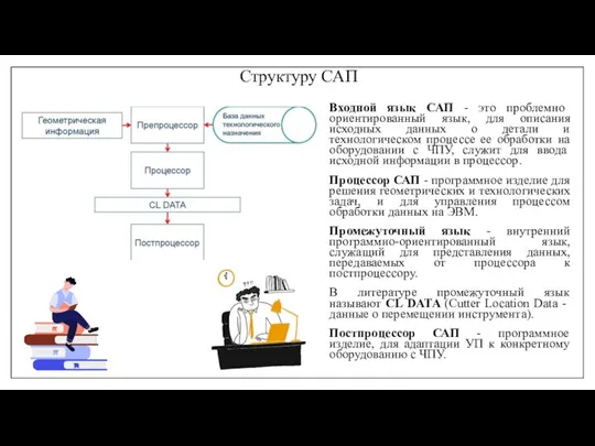 Структуру САП Входной язык САП - это проблемно ориентированный язык, для описания