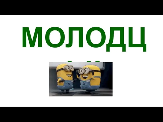 МОЛОДЦЫ!