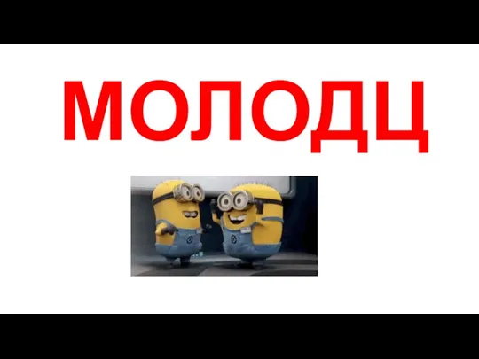 МОЛОДЦЫ!