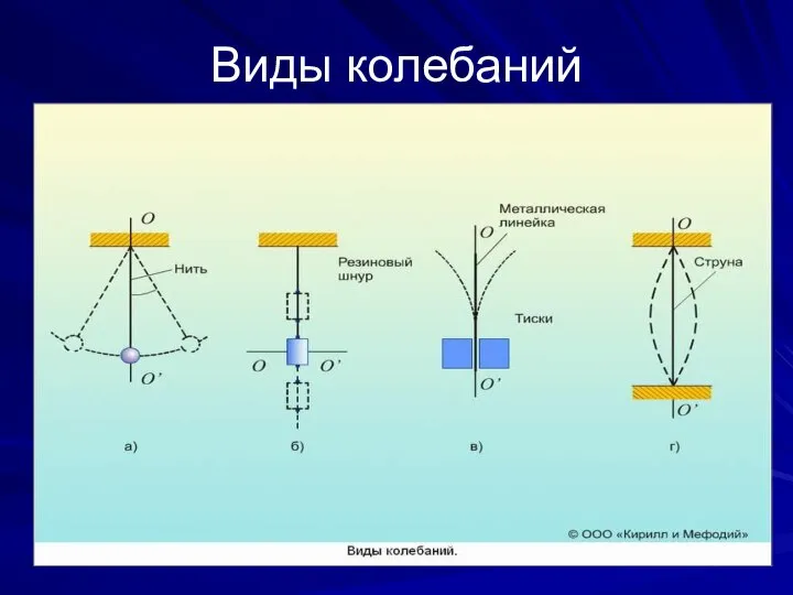 Виды колебаний