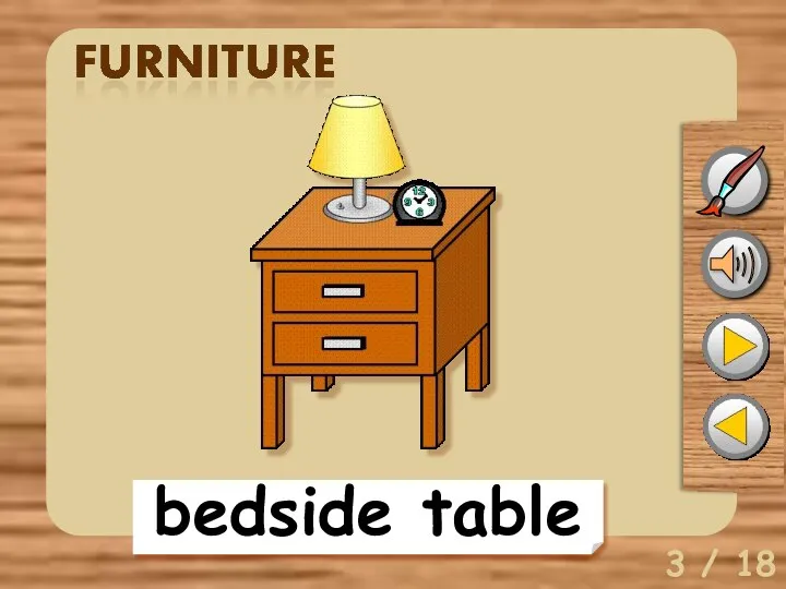 3 / 18 bedside table
