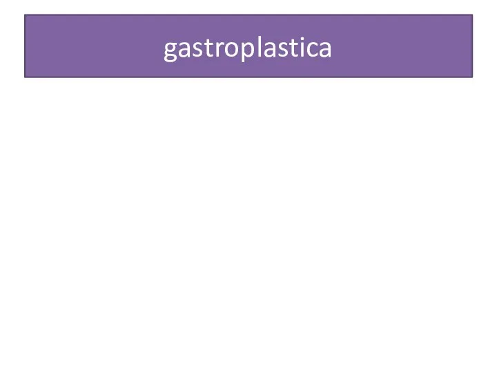 gastroplastica