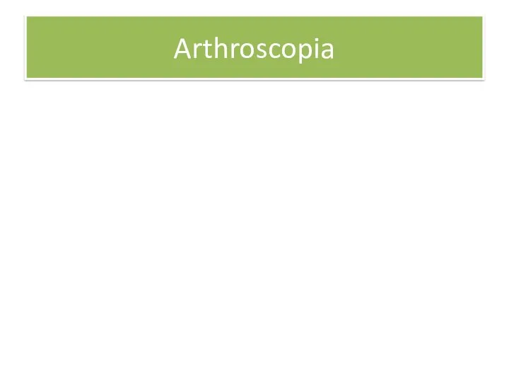 Arthroscopia