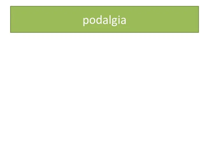 podalgia