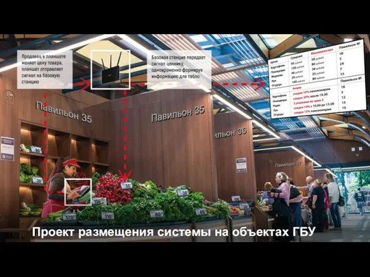 Проект размещения системы на объектах ГБУ «Московские ярмарки»