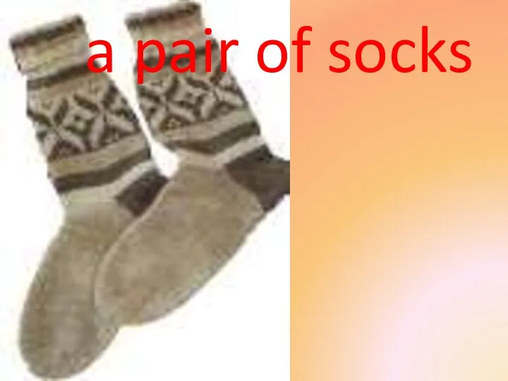 a pair of socks