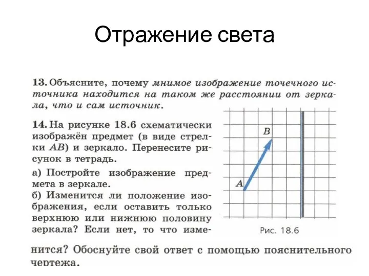 Отражение света