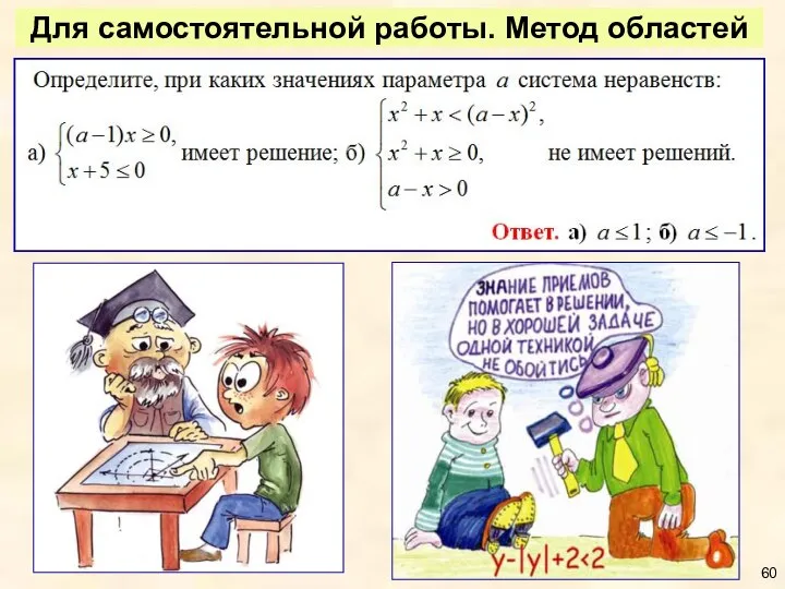 Для самостоятельной работы. Метод областей