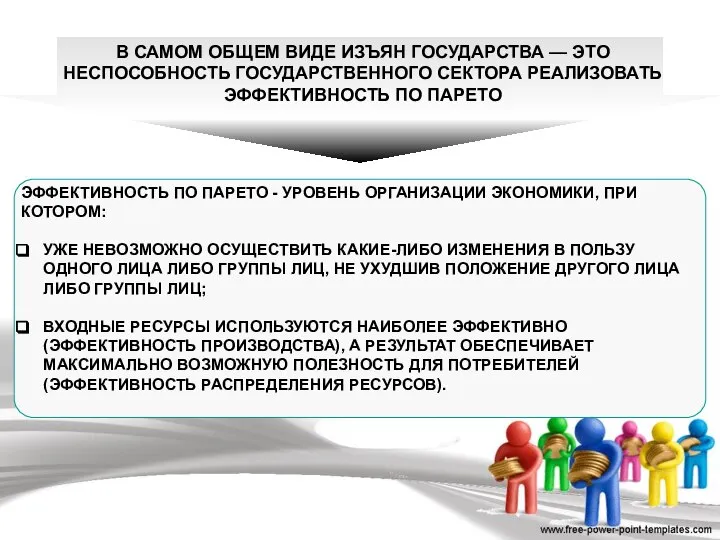 В САМОМ ОБЩЕМ ВИДЕ ИЗЪЯН ГОСУДАРСТВА — ЭТО НЕСПОСОБНОСТЬ ГОСУДАРСТВЕННОГО СЕКТОРА РЕАЛИЗО­ВАТЬ