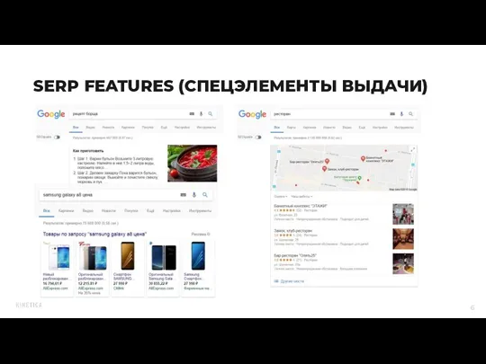 SERP FEATURES (СПЕЦЭЛЕМЕНТЫ ВЫДАЧИ)