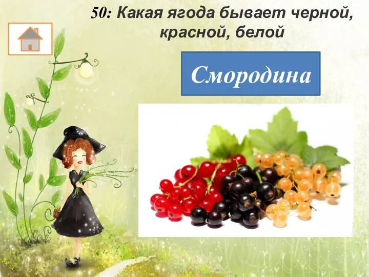 50: Какая ягода бывает черной, красной, белой Смородина