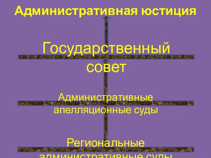 Административная юстиция Региональные административные суды Административные апелляционные суды Государственный совет