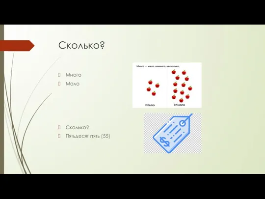 Сколько? Много Мало Сколько? Пятьдесят пять (55)