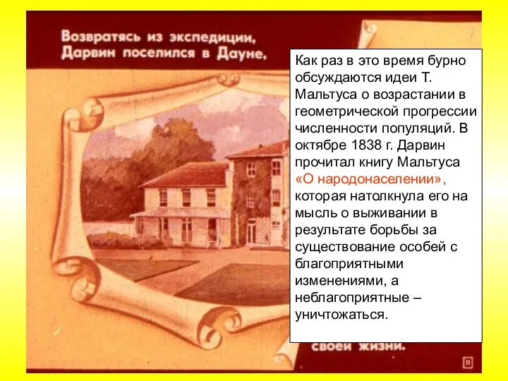 Как раз в это время бурно обсуждаются идеи Т.Мальтуса о возрастании в