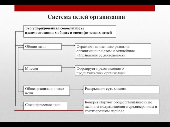 Система целей организации