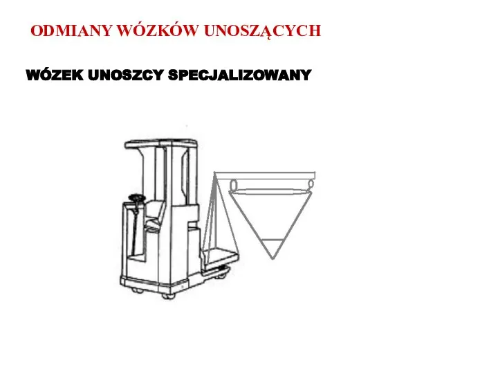 ODMIANY WÓZKÓW UNOSZĄCYCH WÓZEK UNOSZCY SPECJALIZOWANY