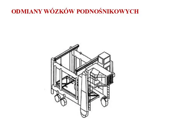 ODMIANY WÓZKÓW PODNOŚNIKOWYCH