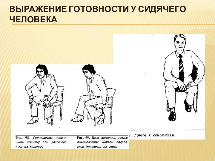 ВЫРАЖЕНИЕ ГОТОВНОСТИ У СИДЯЧЕГО ЧЕЛОВЕКА