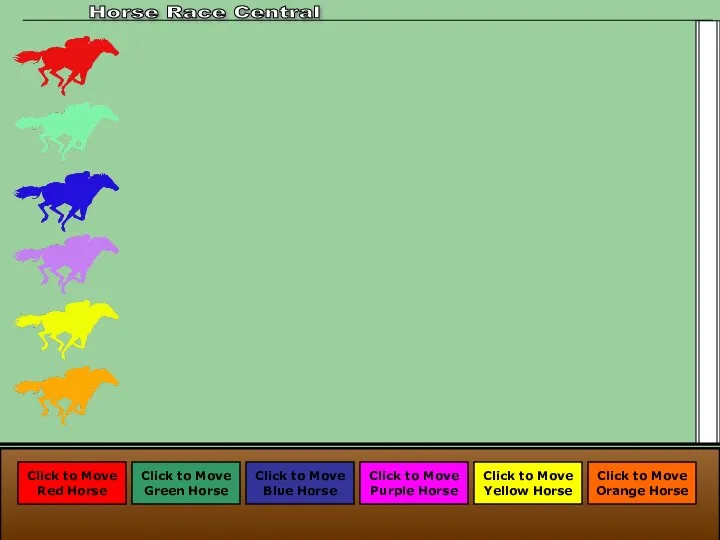 Click to Move Blue Horse Horse Race Central Click to Move Green