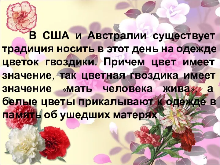 В США и Австралии существует традиция носить в этот день на одежде