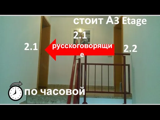 стоит А3 Etage 2.1 русскоговорящие 2.1 2.2