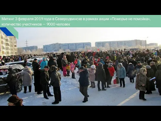 Митинг 3 февраля 2019 года в Северодвинске в рамках акции «Поморье не