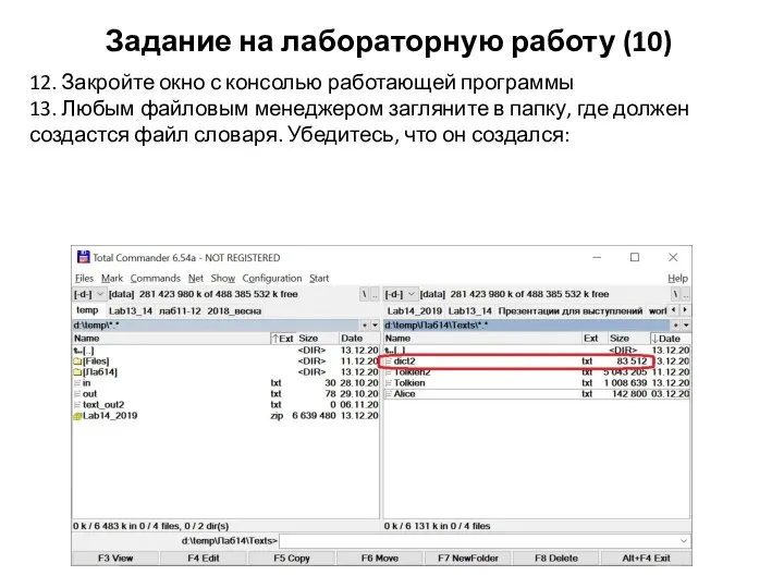 Задание на лабораторную работу (10) 12. Закройте окно с консолью работающей программы