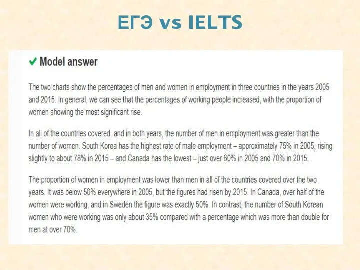 ЕГЭ vs IELTS