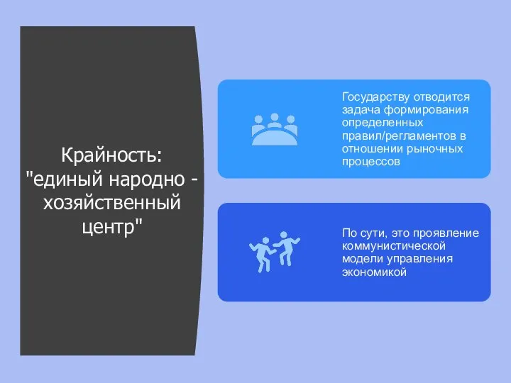 Крайность: "единый народно - хозяйственный центр"