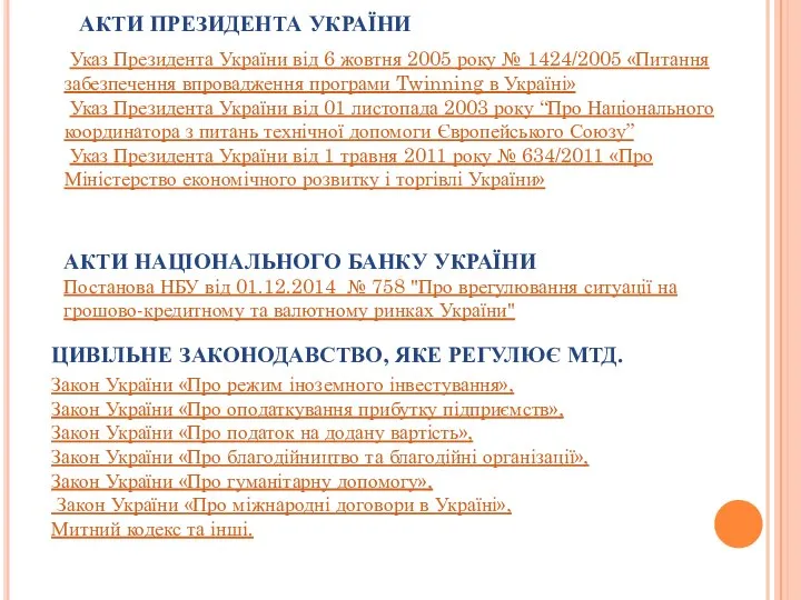 АКТИ ПРЕЗИДЕНТА УКРАЇНИ Указ Президента України від 6 жовтня 2005 року №