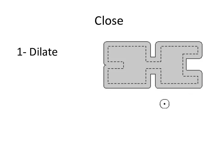 Close 1- Dilate
