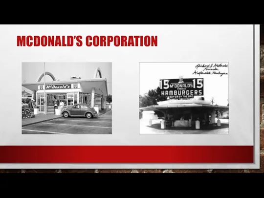 MCDONALD’S CORPORATION