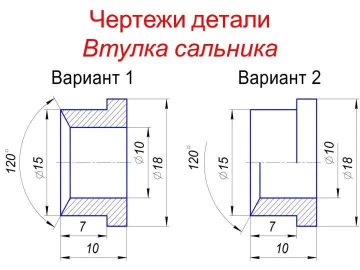 Чертежи детали Втулка сальника