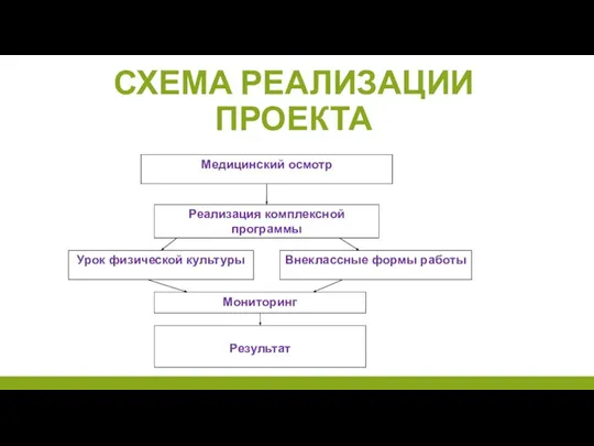 СХЕМА РЕАЛИЗАЦИИ ПРОЕКТА