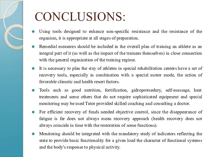 CONCLUSIONS: Using tools designed to enhance non-specific resistance and the resistance of