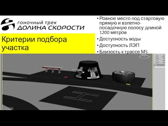 Ровное место под стартовую прямую и взлетно-посадочную полосу длиной 1200 метров Доступность