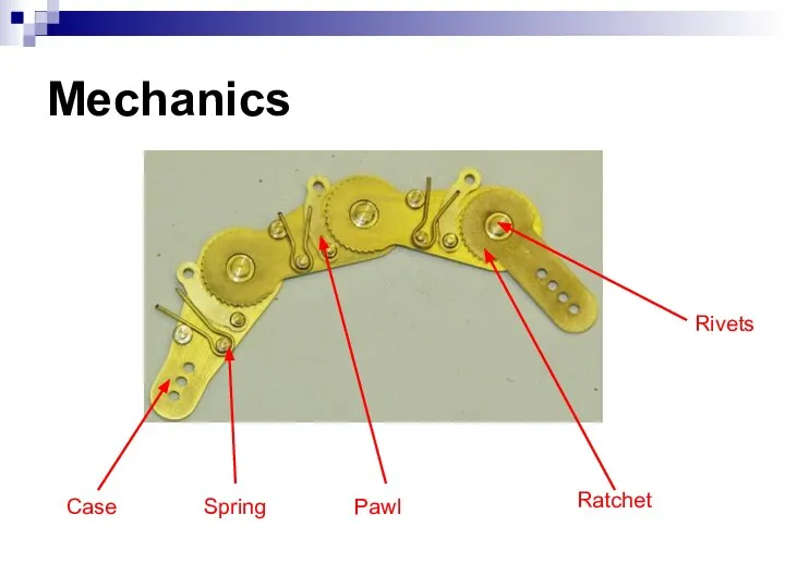 Mechanics Case Spring Pawl Ratchet Rivets
