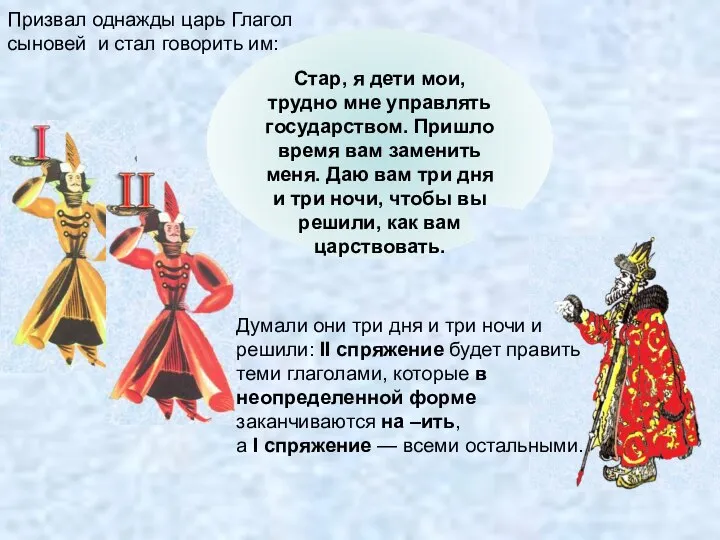 Стар, я дети мои, трудно мне управлять государством. Пришло время вам заменить