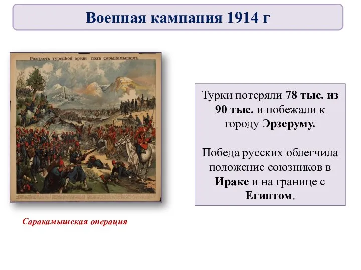 Турки потеряли 78 тыс. из 90 тыс. и побежали к городу Эрзеруму.