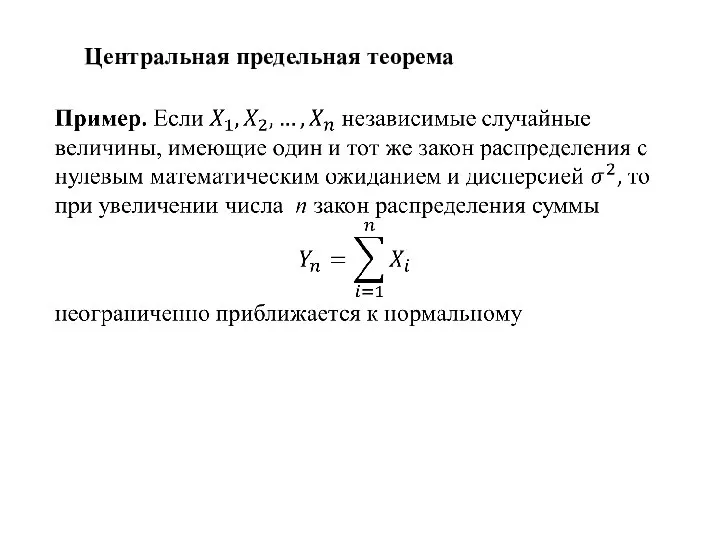 Центральная предельная теорема